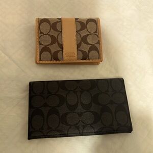 Gently used coach logo wallet bundle.
